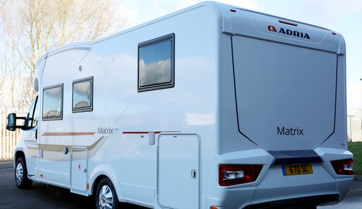 Owners will need to be careful of the Adria Matrix Plus 670 SC's rather large rear overhang