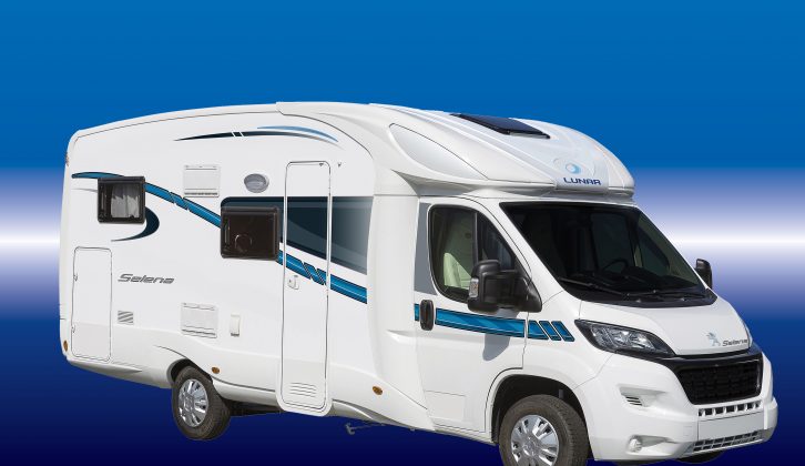 Also new is the Lunar Selena 695G which sleeps four – check it out for yourself at the NEC Birmingham 23-28 February