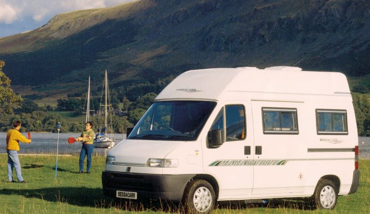 The 1997-2002 Bessacarr E300 Series is compact, with an uncluttered exterior
