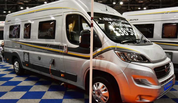 Another 'van making its UK debut at the Scottish show was the new Trigano Tribute 680 two-berth