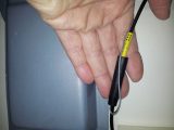 The rear camera was then connected to the cable inside the cupboard