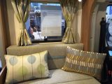 Peek inside this Bailey Approach Advance 640 in hall 2, to see this new optional upholstery