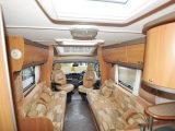 The airy lounge provides plenty of seating, though the sofas are different lengths in this 2010 Swift Bolero 630 EW