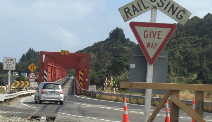 Heading back to Queenstown on the South Island's quiet west coast, Alan enjoyed the fact that one bridge was shared with a railway line