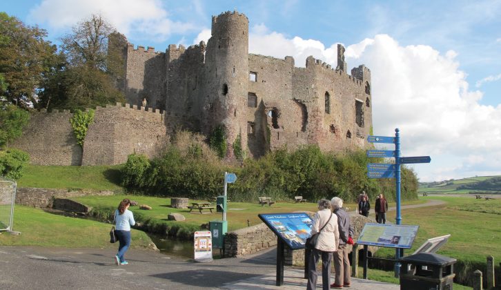 Laugharne Castle, which dates from the 13th century, was one of a cluster built to defend waterways into Wales