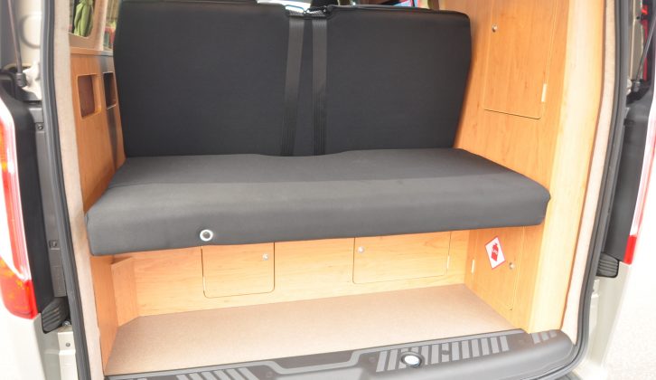 There's plenty of storage space through the hatches inside the tailgate, where the rearmost bed section can fold flat