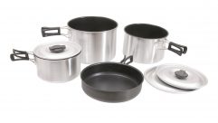 The Kampa Feast - Non-Stick Family XL Cook Set contains four high quality pans for £33.99