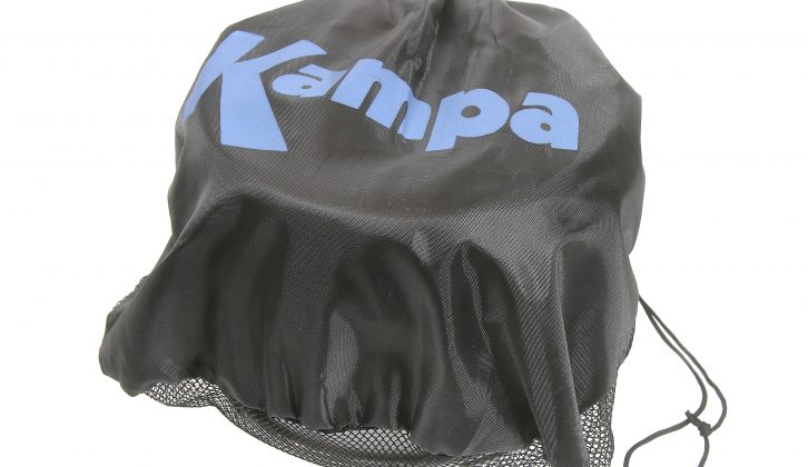 You'll have no trouble fitting the kit into the Kampa carry bag supplied – it's huge!