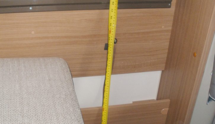 Measure the height to the wall bracket to get the maximum length for the table top