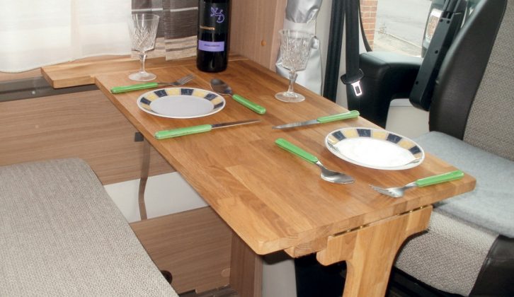 Reader Michael Crook built this folding dinette table for his motorhome