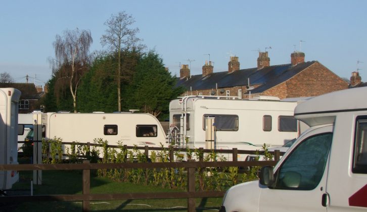 York Rowntree Park Caravan Club Site is a five-minute walk from the city centre