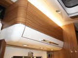 The cabinetwork in the Hymer B-Class DynamicLine range has been designed to save weight and look upmarket