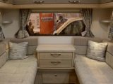 This comfortable rear lounge is one of the star features of this Elddis – watch Practical Motorhome TV on Sky 212, Freeview 254 and live online to see more