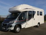 The 2016 Auto Trail Imala 730 is a four-berth with a rear island bed and front dinette bed, but just two seatbelts