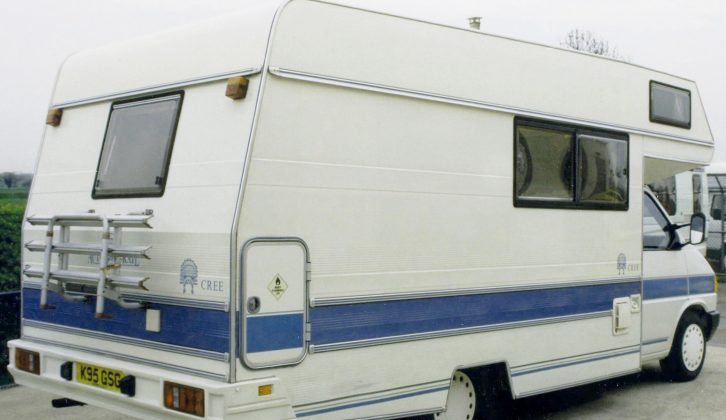 The Auto-Trail Cree was built on the long-wheelbase Volkswagen Transporter T4