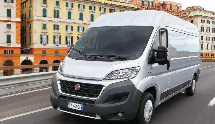 The Fiat Ducato is the most popular base vehicle for motorhomes; it's a commercial van designed for high mileages