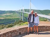 Decide what you want to spend your money on – pay €10 to enjoy driving over the Millau Viaduct and make the stop-off part of your trip, says Mick, pictured with wife Elaine