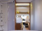 The washroom is split across the motorhome in this 2016 Adria Matrix Plus 670 SC