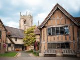William Shakespeare went to school in the medieval Guildhall in Stratford-upon-Avon