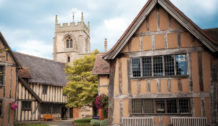 William Shakespeare went to school in the medieval Guildhall in Stratford-upon-Avon