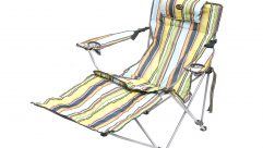 If you need a camping chair for eating and sunbathing, how about Easy Camp's Tera, with detachable leg-rest?