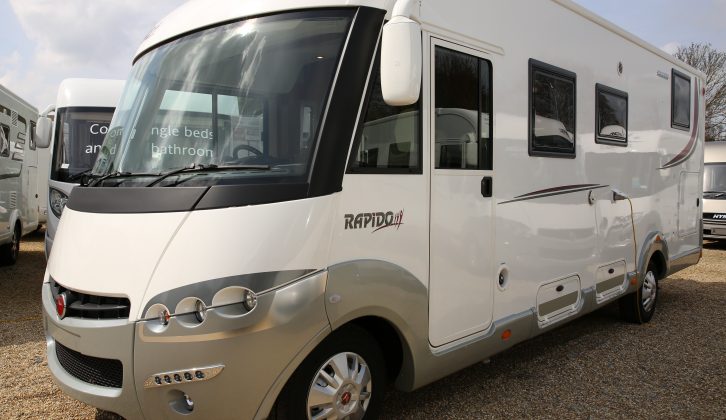 Our test motorhome had the Look Pack (£460) fitted, which includes electrically operated cab mirrors with de-icers and double view sections, plus LED daytime running lights