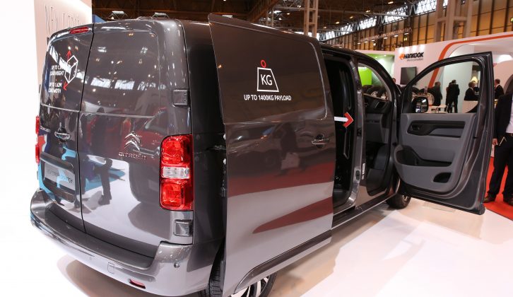 Showgoers also got to see the new version of the Citroën Dispatch at the NEC Birmingham