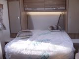 The rear bedroom in this Swift motorhome has a good-sized island bed – watch this week's episode on Sky 212, Freeview 254 or live online to see it
