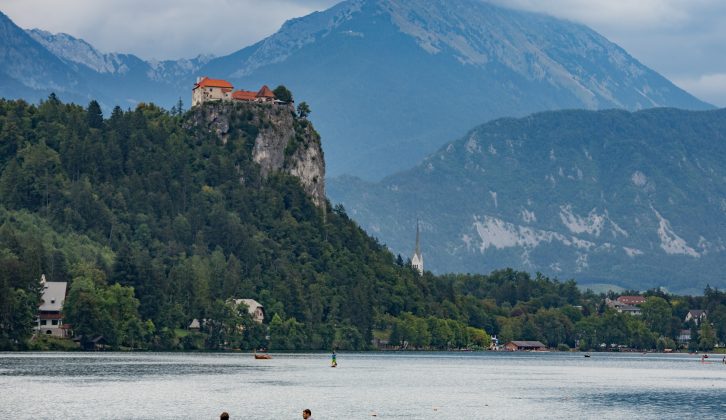 Camp beside Slovenia's Lake Bled for these stunning views and a chance to hire a boat or swim in the lake