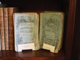 The Dickens House Museum displays these rare first editions of Nicholas Nickelby and Dombey & Son