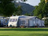 Kings Green Caravan Park near Berrow is a peaceful campsite near the Malverns and Queenhill