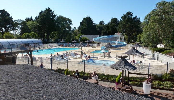 Indulge in a swim at Camping Bordénéo's pool complex