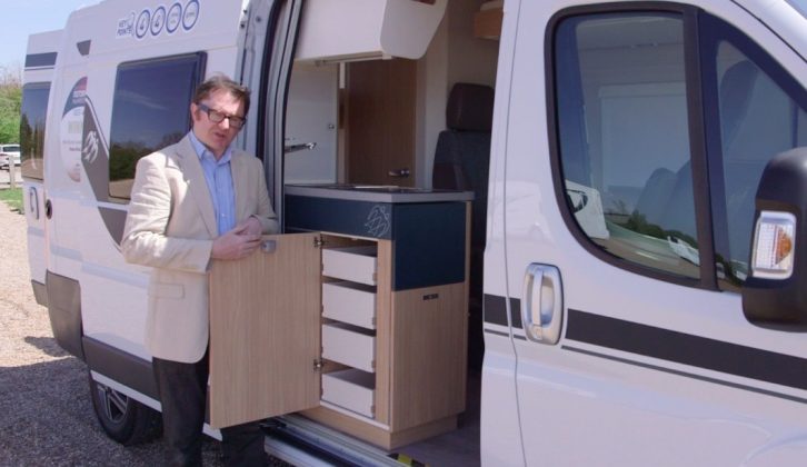 Watch our Knaus BoxLife 600 MQ review to find out how on earth two double beds fit into a sub-6m ’van!