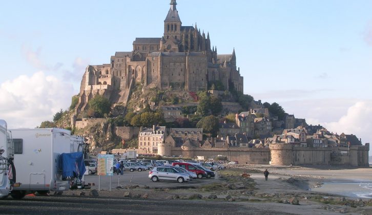 After having the Pilote's gearbox rebuilt the couple caught a ferry to Cherbourg and drove to Mont St Michel