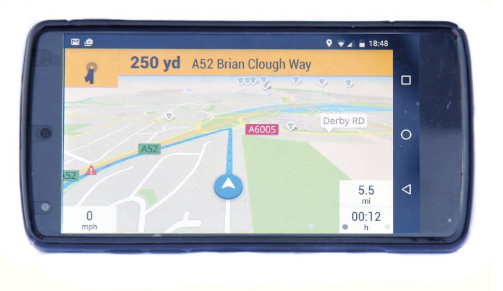 The Scout sat-nav app is available free, or for £14.99 and we've given it four stars