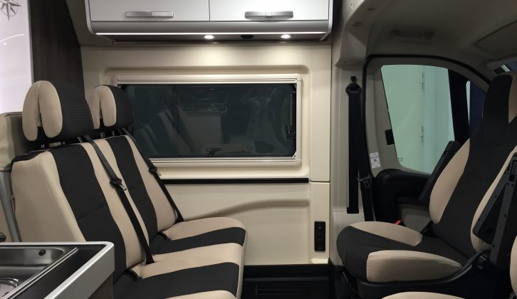 There's a new seat bench and new upholstery inside Westfalia's 2017 Columbus range