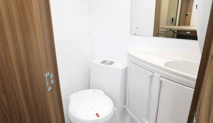 There's everything you need here, but the compact washroom may be too pinched for some users
