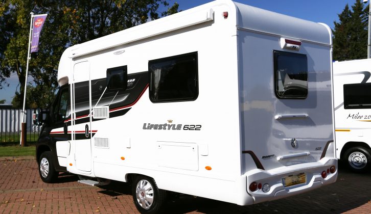 The Marquis Lifestyle 622 has an MTPLM of 3300kg and stands 2.31m wide