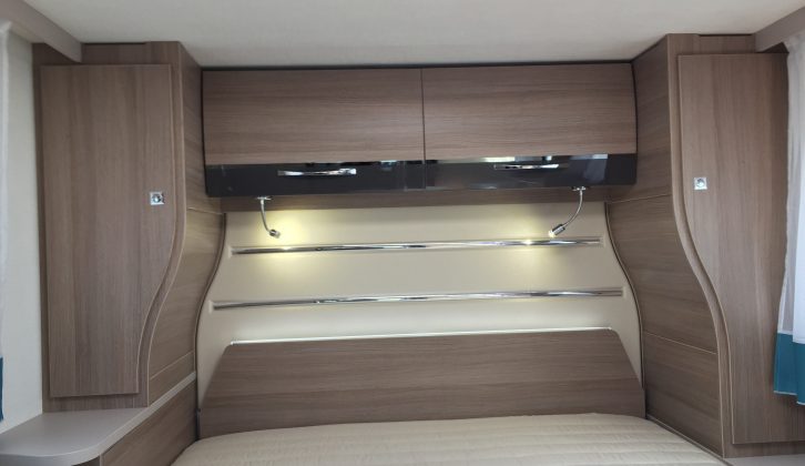 There is also a height-adjustable island bed at the back of the 638EB