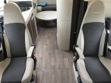 The travel seats are cabin-style seats, the 611 prioritising the comfort of passengers when on the road – there are also two habitation doors, one by each lounge travel seat