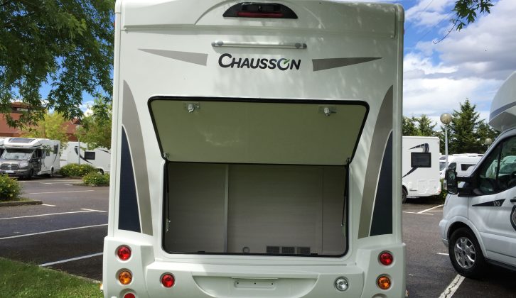 The 630 has a large rear garage with three access points