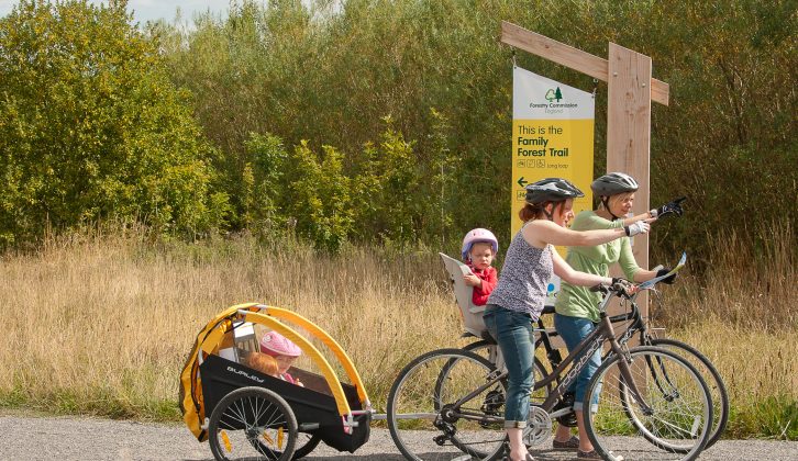 The new National Forest trails are ideal for safe family bike rides