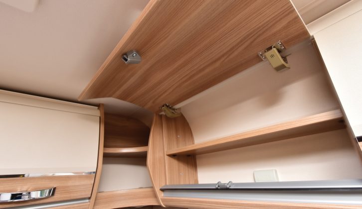 There's a good amount of storage in this ’van – read more in the Practical Motorhome Swift Bolero 744 PR review