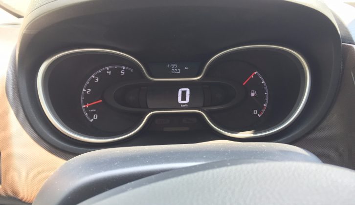 You get a car-like drive and this easy-to-read speedo in the new Talento