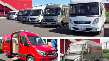 Luxury brand Hymer went big on two smaller ’vans at its 2017-season launch