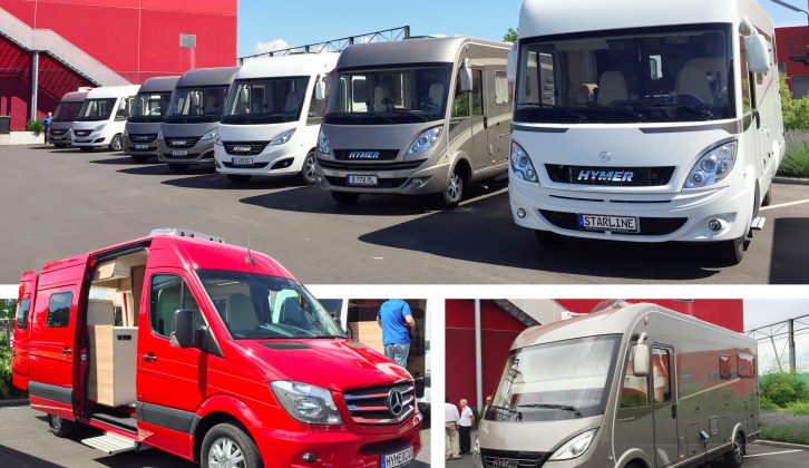 Luxury brand Hymer went big on two smaller ’vans at its 2017-season launch