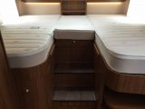 The Hymermobil StarLine 680 layout has these large fixed single beds at the rear