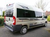This ‘Golden White’ metallic-paint finish is one of four colours that are available for the exterior of the Auto-Sleeper Stanway