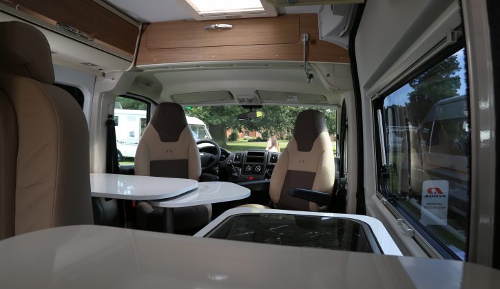 It's just 5.41m long, but the Adria Twin 540 SPT's large windows let light flood in, so it feels a good size