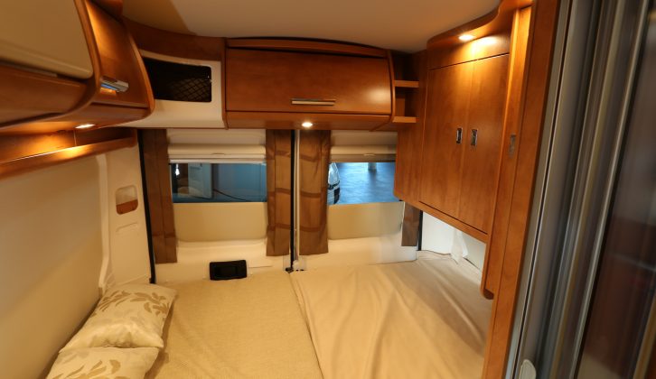 There's a transverse double bed across the rear of the 5.4m-long Van 540